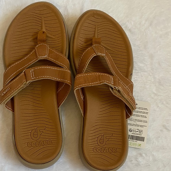 COFACE Brown Casual Sandals - Picture 5 of 9